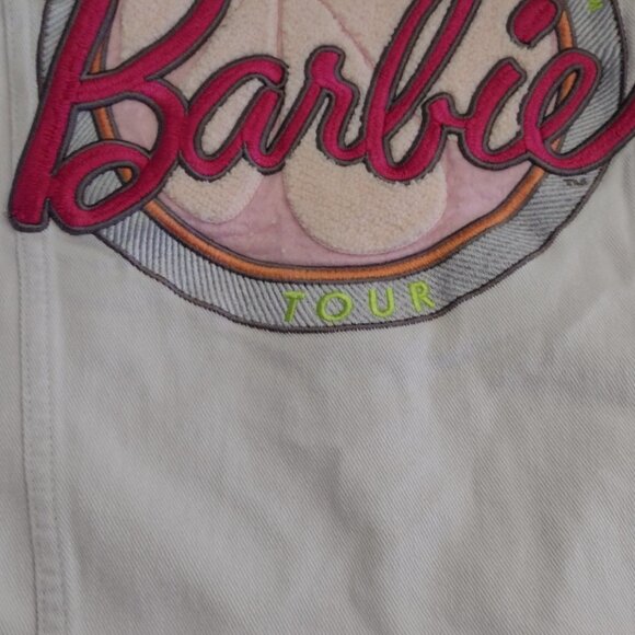 Barbie Truck Tour Lavender Denim Jacket Embroidered Logo 100% Cotton - Picture 6 of 14